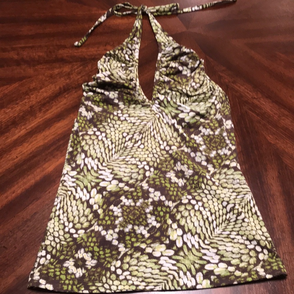 Just cavalli snake print halter